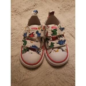Converse Chuck Taylor All Star Low Shoes Infant Size 4 Dinosaur Print Sneakers